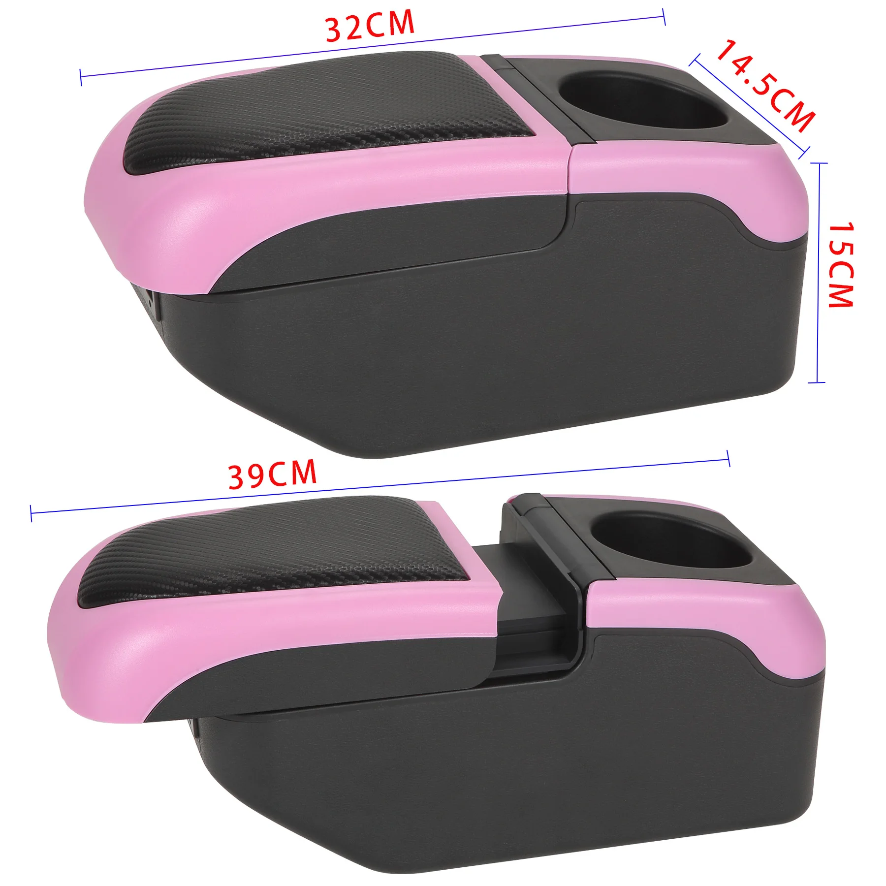 For Dacia Spring Armrest Box For Renault K-ZE Car Armrest box Center Storage Box Internal Retrofit USB Charging Car Accessories