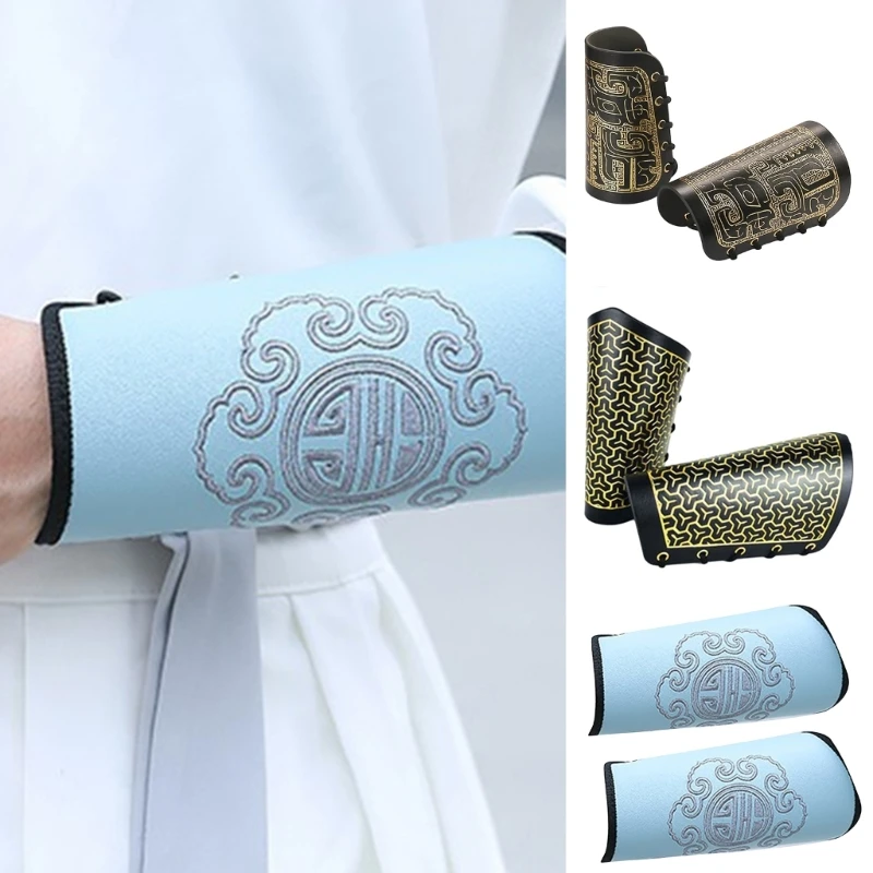 Vikin Arm Guard Historical Role Playing Gauntlet Chinese Knight PU Arm Bracers