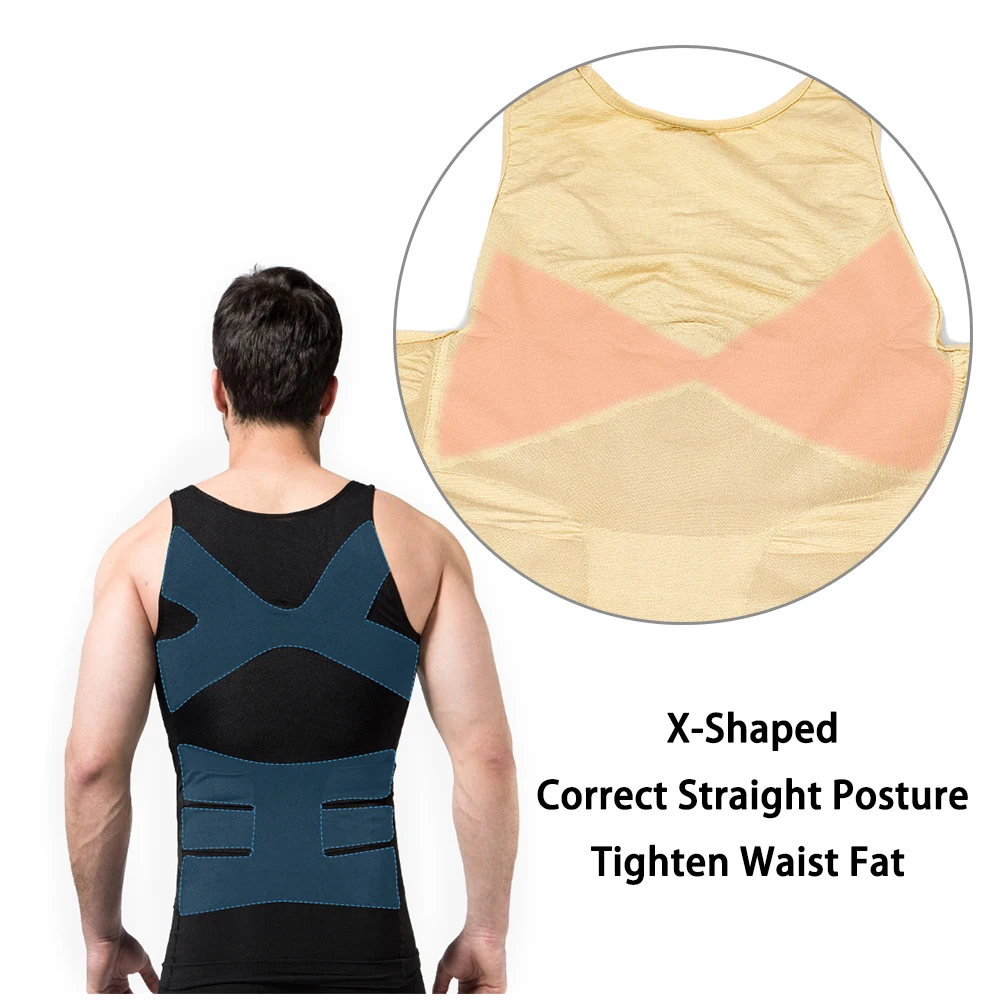 Compression Shirt Men Abdomen Reductive Girdle Body Shaper Corset Belly Slimming Bodysuits Shapewear T Vest Suit Sexy Underwear