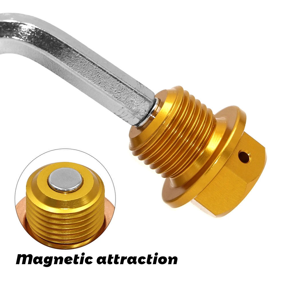 M14 Power Magnetic Oil Drain Plug Bolt Screw with Washer For Suzuki DR-Z125 DR600 650 R/S/SE DR125 DR200 DR400 DR500 DR750 DR800