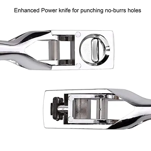 Hole Punch Slot Punch Badge For ID Cards,Hand Held,No Burrs Holes,One Slot Hole Punche For Badge,Metal Hole Punch,15mm x 3mm