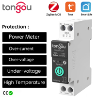 TUYA ZigBee MCB Smart Circuit Breaker Over Current Under Voltage Protection With Metering 1-63A Wireless Remote Control Switch