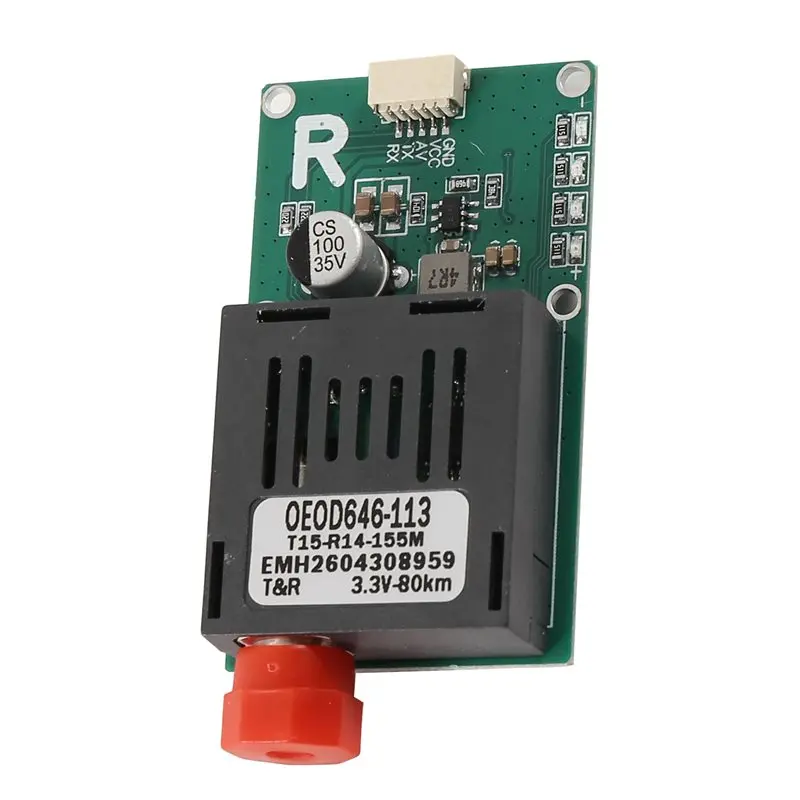 Equipo Terminal Óptico FEDI-FC, Módulo Transceptor Óptico TTL de 80KM, Puerto de Fibra Óptica Específico para Drones CRSF/UART/SUBS