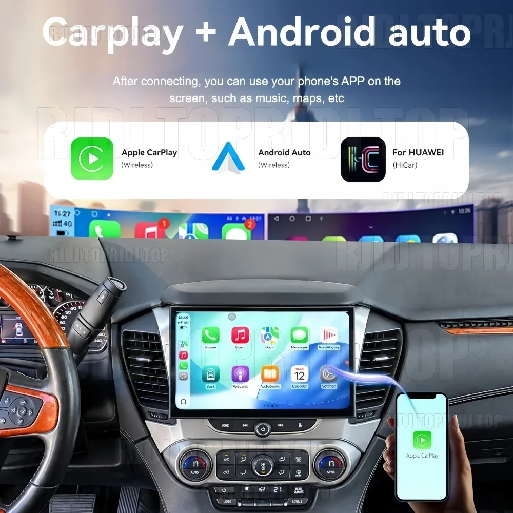 Touch Screen Car Radio For Chevrolet Suburban Tahoe GMC Yukon 2014-2019 Android GPS Automotive Multimedia Radio Stereo Receiver