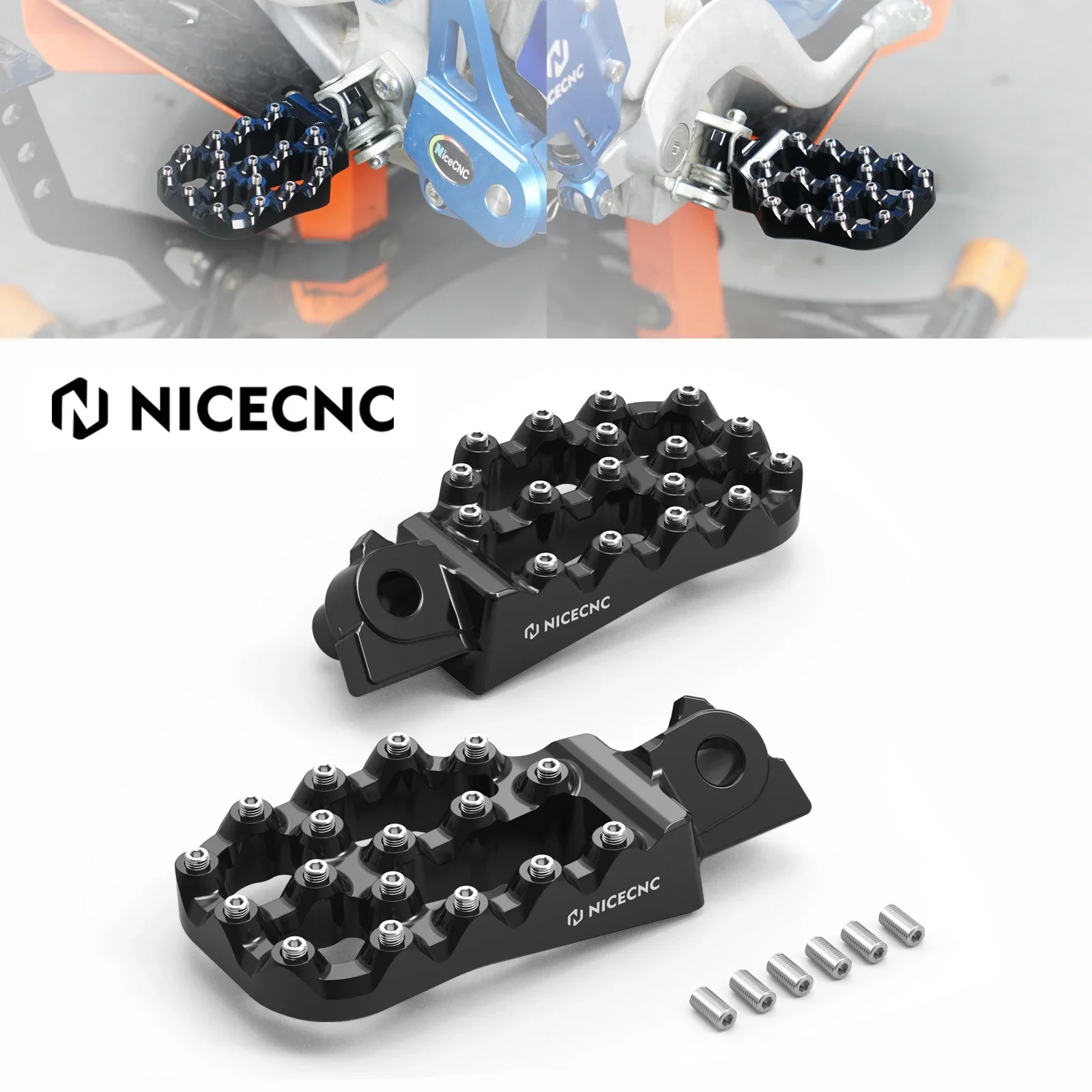 

NICECNC For Yamaha YZ 125 YZ 250 2005-2024 Offset Foot Peg Footrests YZ250F WR250F WR450F YZ250X YZ250FX YZ450FX YZ125X YZ450F