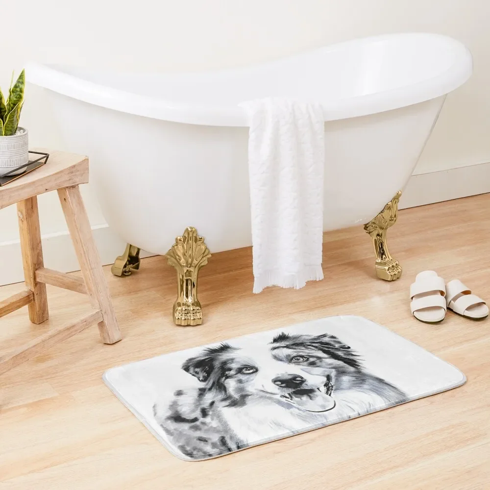 

Australian Shepherd Bath Mat Bathroom Accessories Sets Bath Rugs For Bathroom Mat