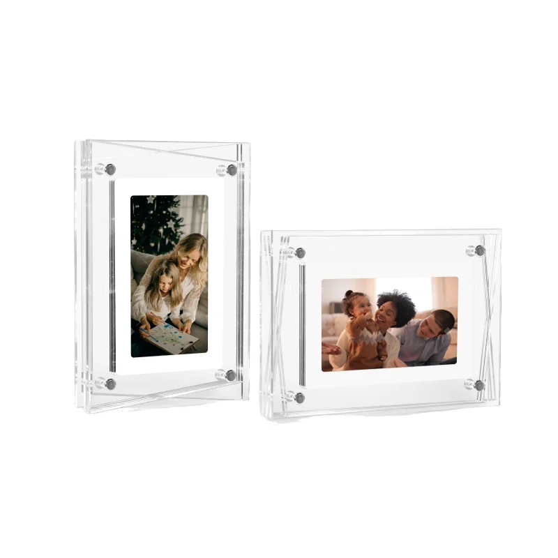 Hot Sale Transparent Digital Photo Frame 10inch Colorful Acrylic LCD Player MP4 Exclusive Electronic Album Photo Screen