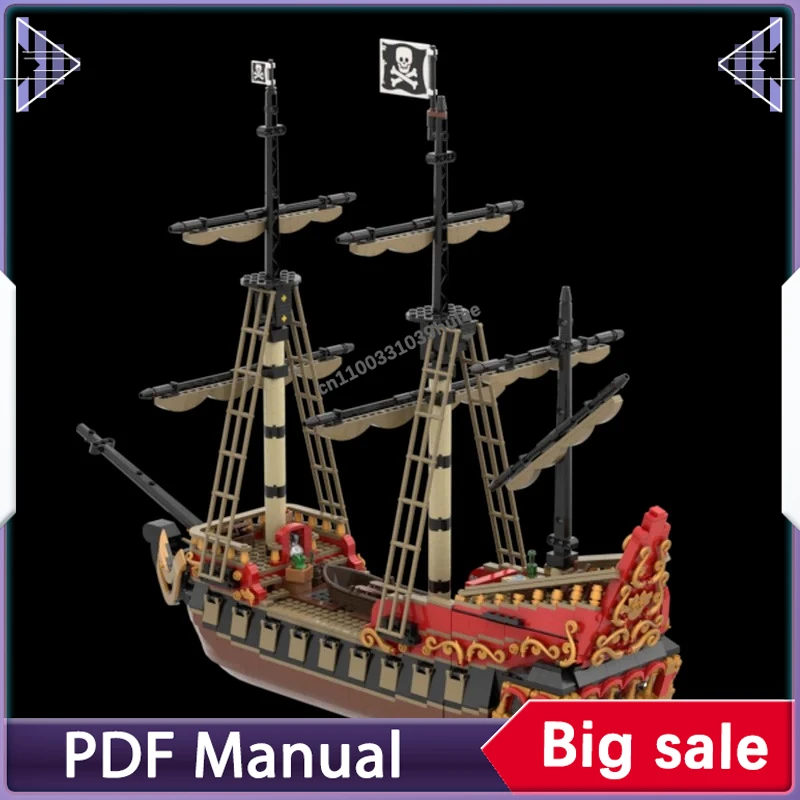 

Traditional Sailboat Ship Alternate Build MOC, Elegant Sailing Ship for Home Decoration and Premium Gift