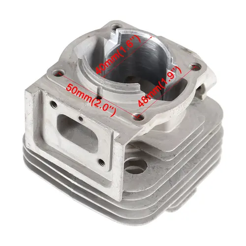 Imagen 2 del producto Kit de pistón de cilindro de 40MM, 43CC, 52CC, 1E44F-5, 44F-5, 44-5, BG520, CG520, CG430, 1E40F-5, 40-5, herramientas de jardín, piezas de recortadora con relieve