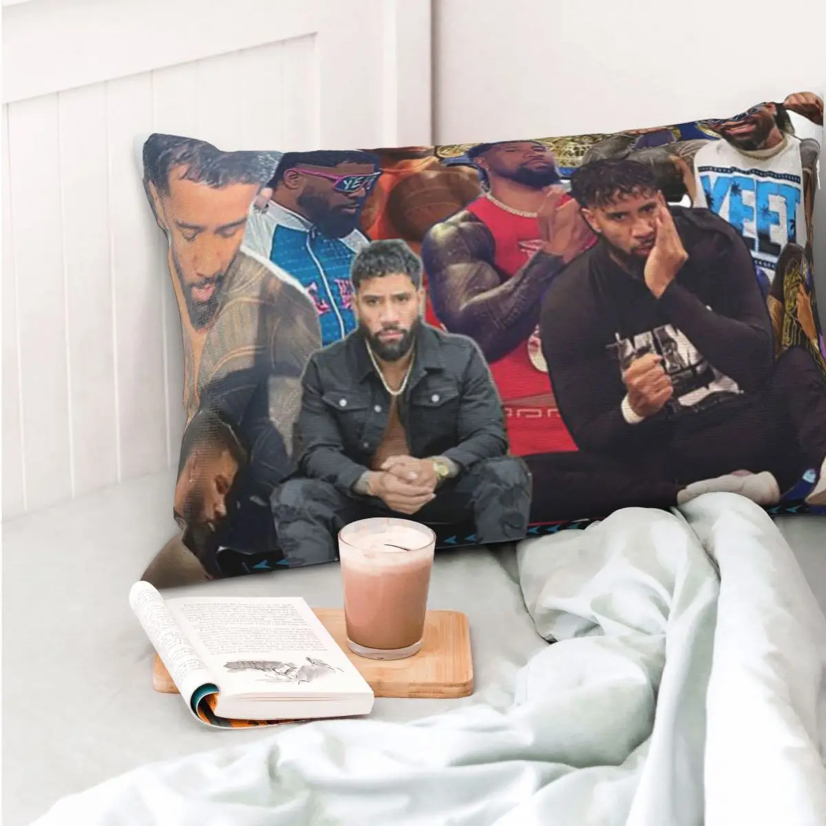 Jey Uso Yeet Wrestling Wrestler Rectangle Pillowcase Cushion Cover Decor Bedroom Bed Home Comfort Throw Pillow