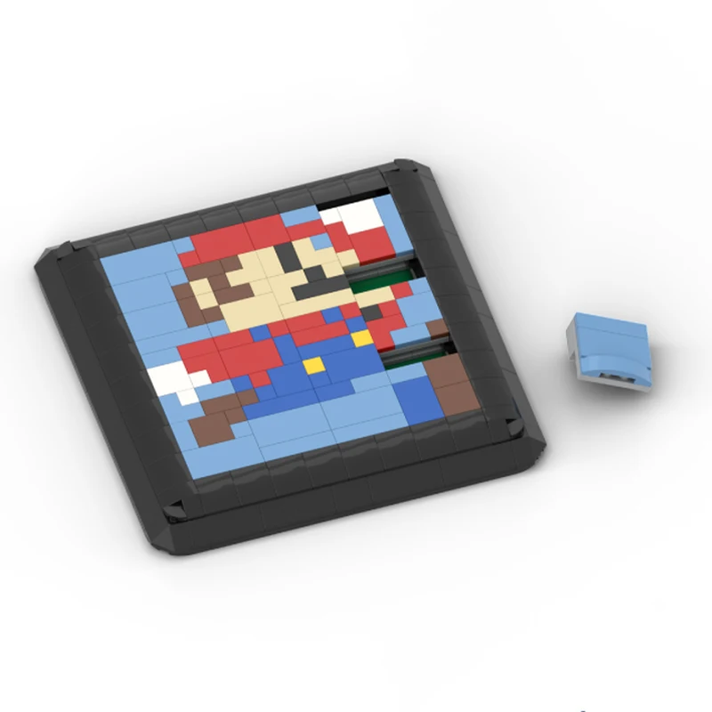 

363 шт. MOC 8-битная раздвижная игра-головоломка, итальянский сантехник, строительные блоки, рождественский подарок, уникальный DIY, предназначенный для детей, творчество