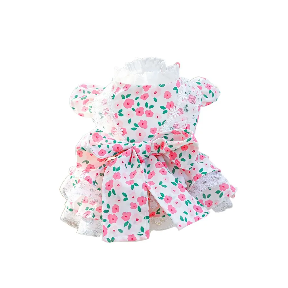 

Chihuahua Floral Dress Puppy Princess Skirt Lovely Skin-friendly Dog Dress Colorful Pet Dresses Spring/Summer