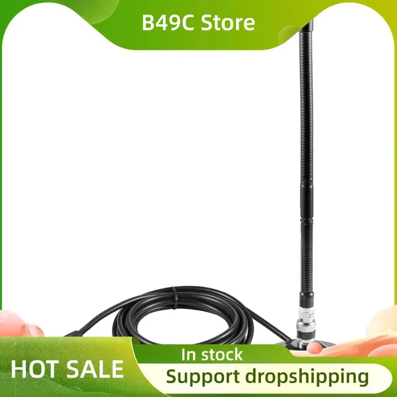 B49C Long Range 27Mhz Heavy Base Station Soft Whip CB Radio Antenna Kit For Car Truck Mobile Handheld CB Radio Scanner