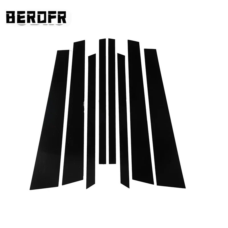 سيارة مصقول عمود المشاركات نافذة الباب غطاء الكسوة BC العمود ملصق التصميم لسيارات BMW X5 E70 2007-2013 اكسسوارات السيارات الخارجية