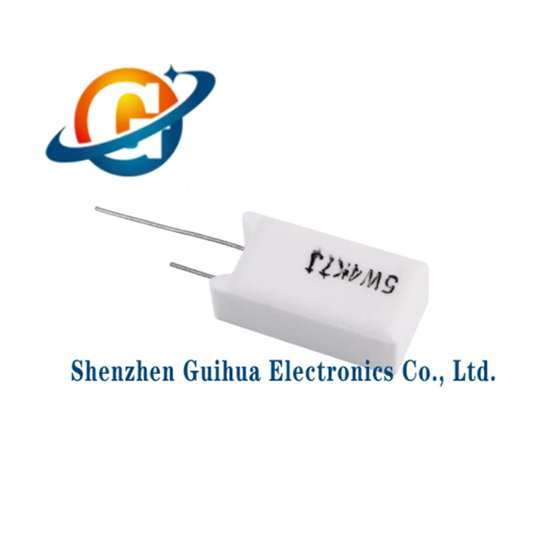 10pcs RX27 vertical cement resistor 5W 1R 5 10 15 20 50 100 150 200R 330 470 510 680 ohms 1K
