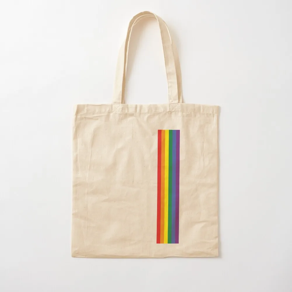

Rainbow Pride LGBT Strip Tote Bag Candy bags Eco bag Canvas Tote Bag