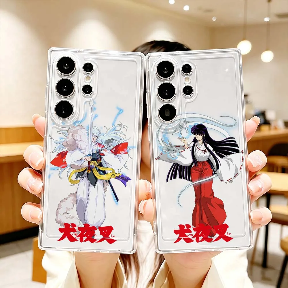 Inuyasha For Samsung Galaxy S26 S25 S24 S23 S22 S21 S20 Ultra Plus FE Pro 5G Transparent Phone Case Cover