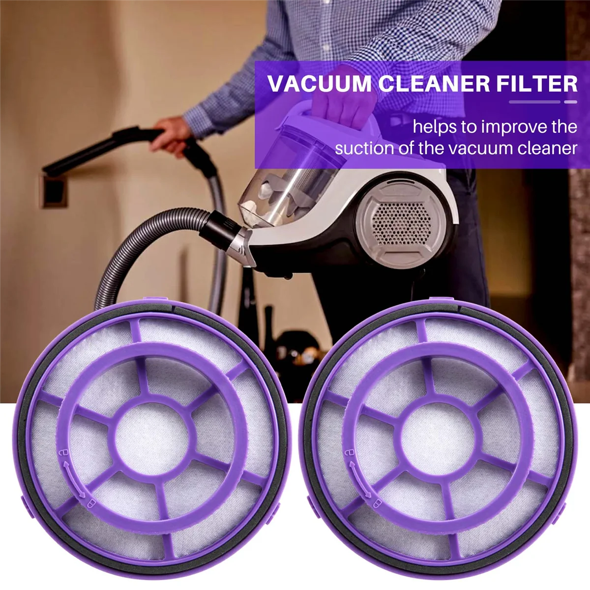 Аксессуары для пылесоса HEPA-фильтр, применимый для PUPPYOO D-526 WP526, запасные части для пылесоса, 2 шт.