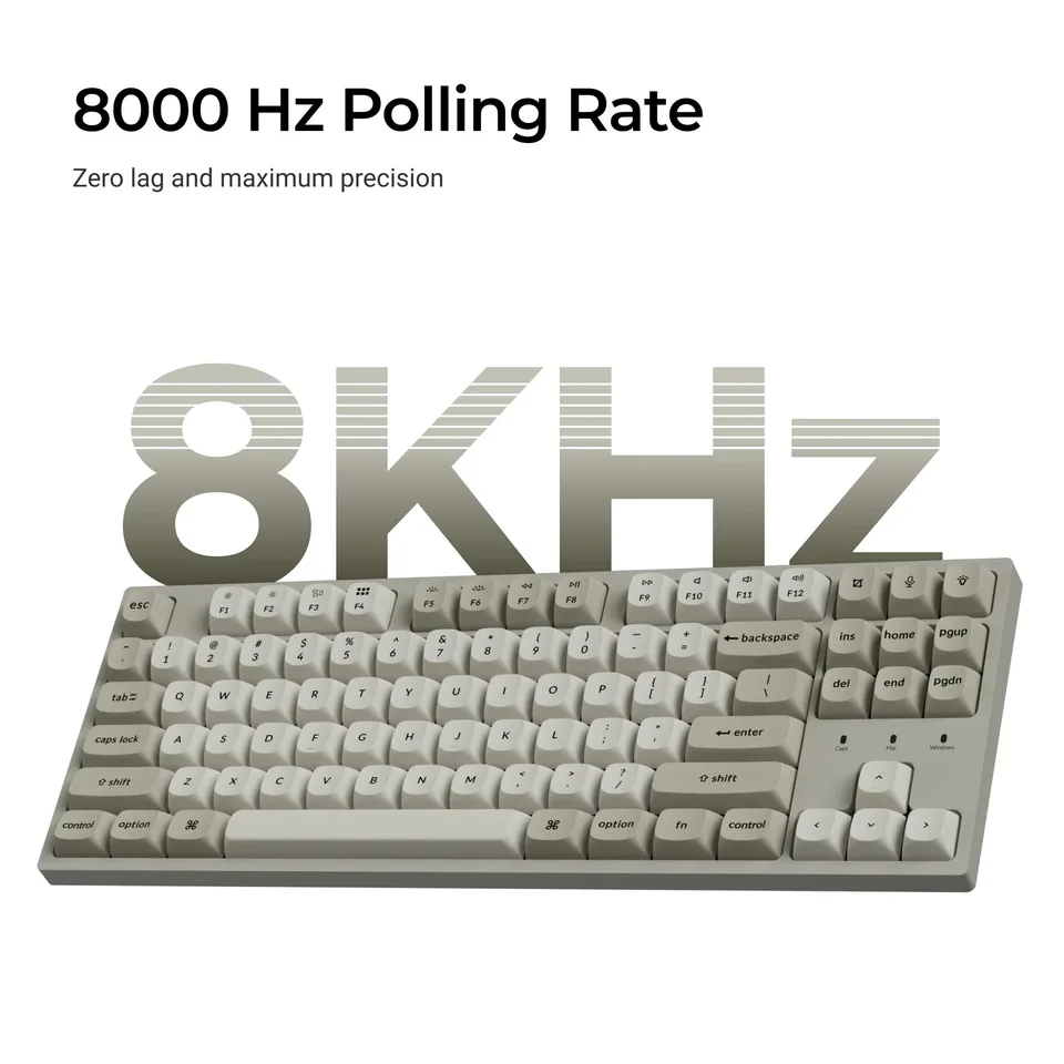 Keychron C1 Pro 8K QMK Wired Custom Mechanical Keyboard TKL Layout
