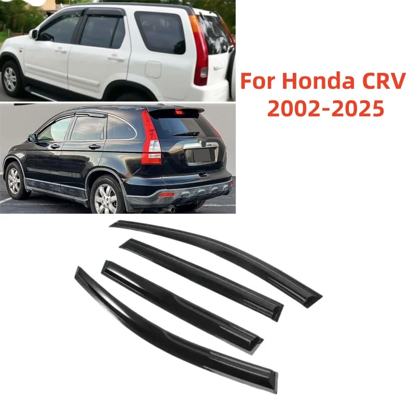 For Honda CRV CR-V 2002-2006 / 2007-2011 / 2012-2025 Window Visor Sun Rain Deflector Guards Awnings Shelters Weathershield