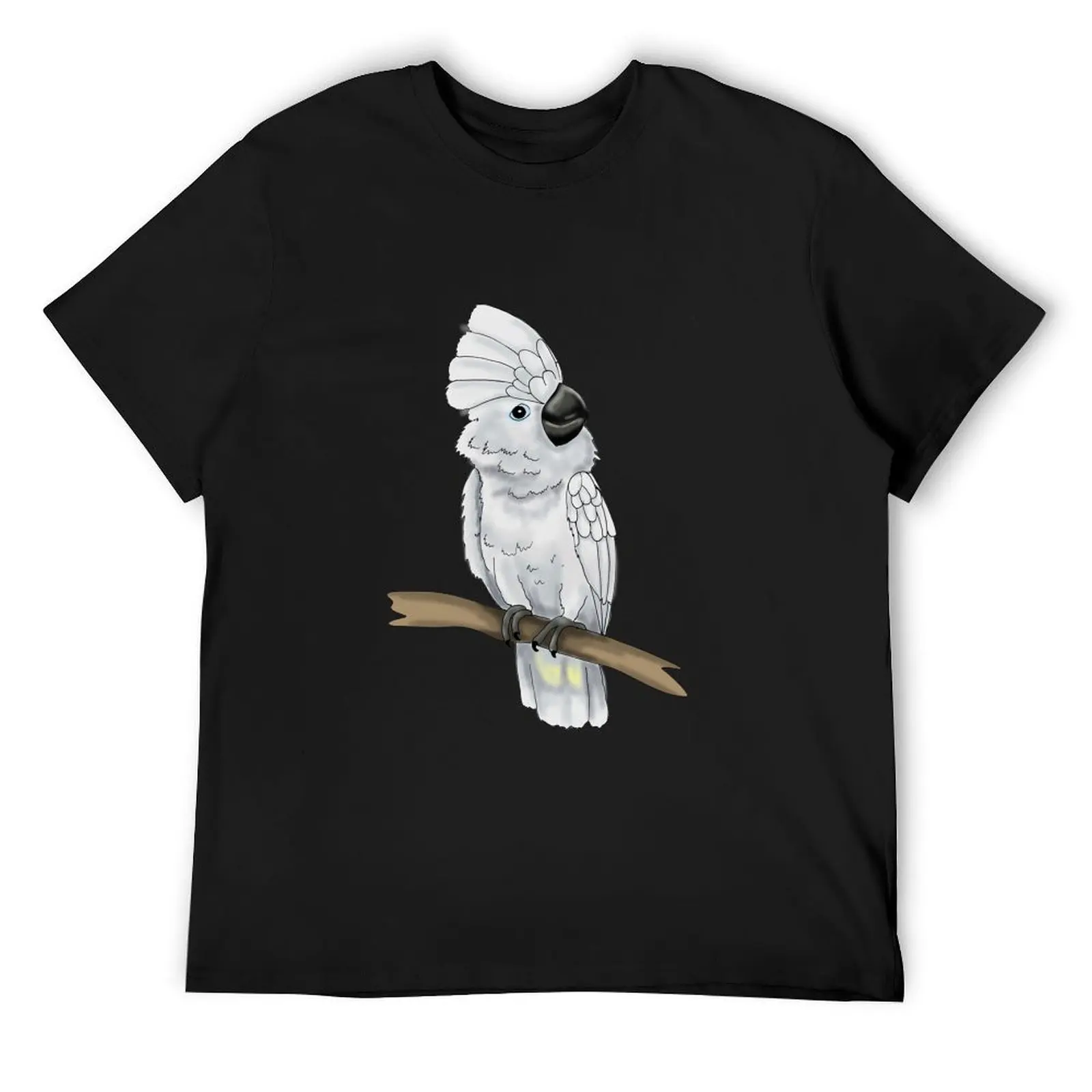 Umbrella Cockatoo T-Shirt man t shirt sublime cotton graphic tees blacks mens clothes