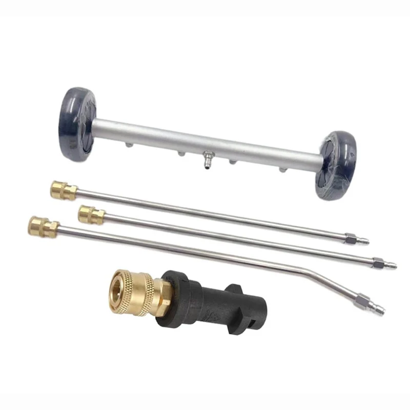 Car Chassis High Pressure Washer 16 Inch Car Washing Undercarriage Cleaner Bottom Water Broom With Extension Rods