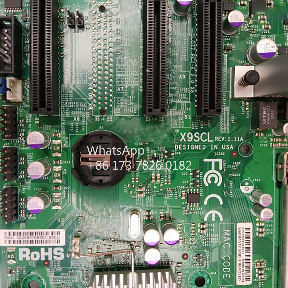 

X9SCL для серверной материнской платы Supermicro LGA1155 DDR3 SATA 2,0 PCI-E 3,0 USB 2,0 Xeon E3-1200 V1 V2 Series