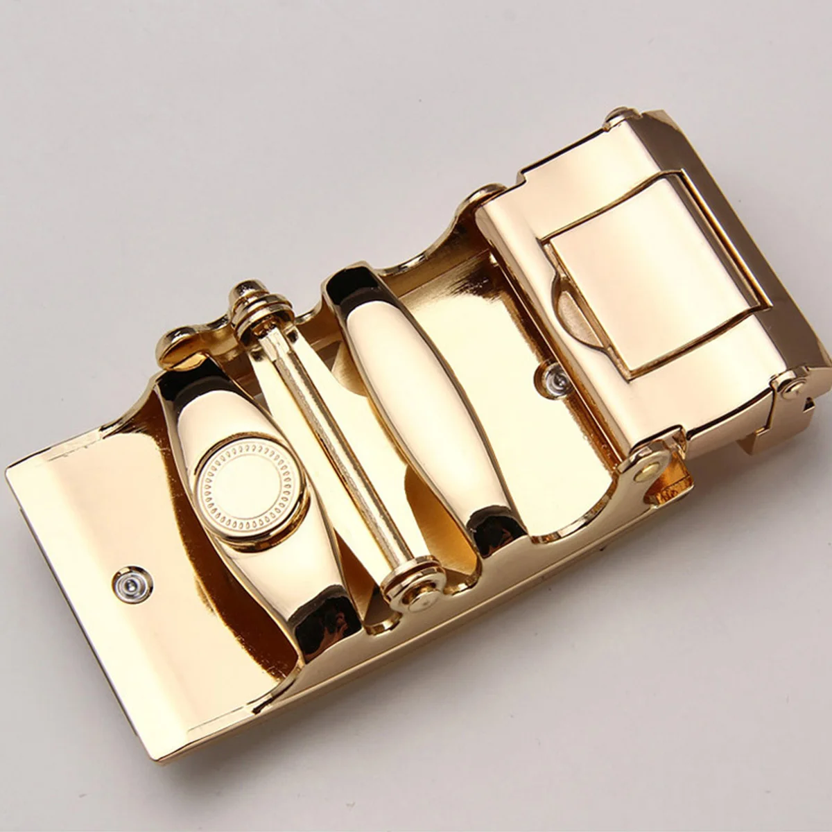 

Alloy Mens Automatic Belt Buckle 3.5cm Ratchet Belt Buckle Black Classy Design for Business Formal Wear