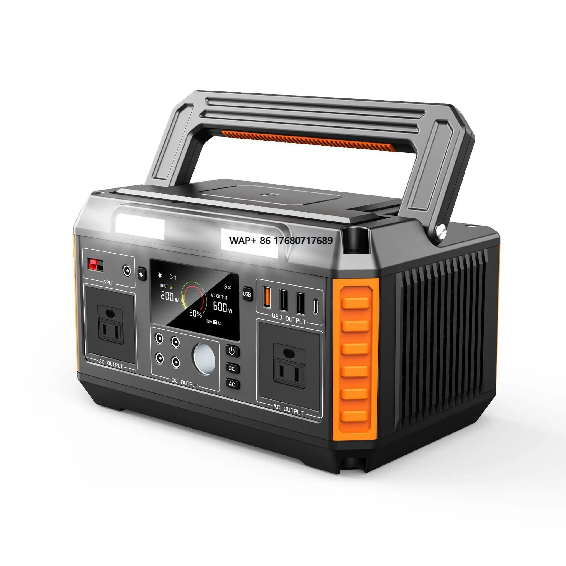 Factory direct sales 220V 110V  solar power generation portable 60w energy storage power supply lithium ion outdoor