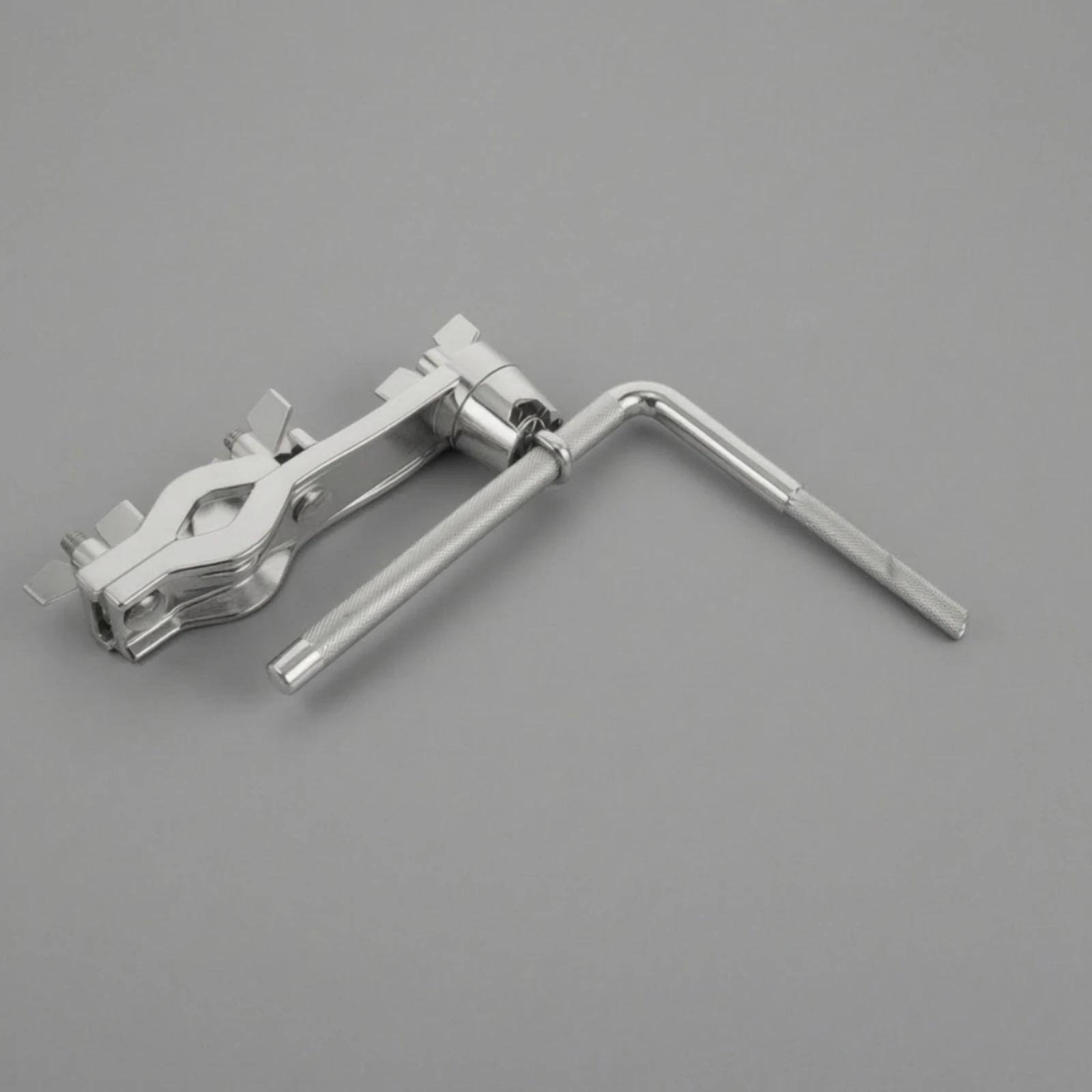 Drum Rack Extension Clamp Sturdy Drum Clamp with L-Rod Percussion Holder Long-Lasting Hardware Rugged for Drummers, Studios