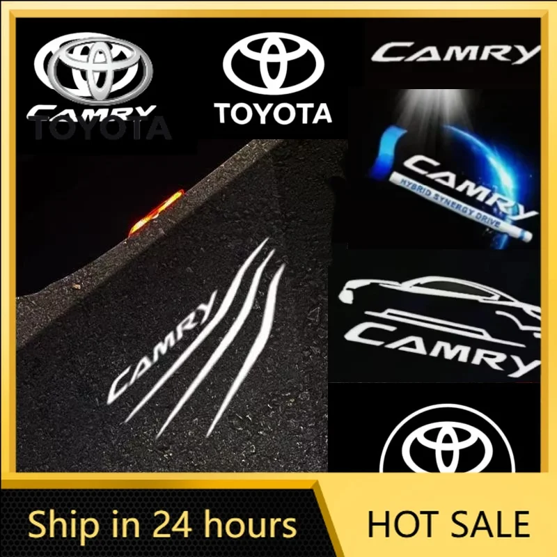 

Горячая продажа для Toyota 2 шт. светодиодная проекционная лампа для дверей автомобиля loho подходит для логотипа Toyota Camry с различными узорами Camry, дверца l