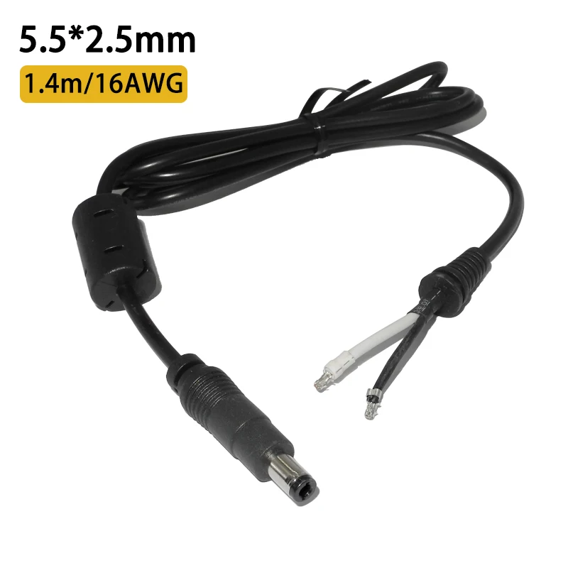 5.5x2.5mm 16AWG Original DC Power Connector Jack Laptop Dc Cable Cord for Asus Toshiba Lenovo Notebook Charger Wire