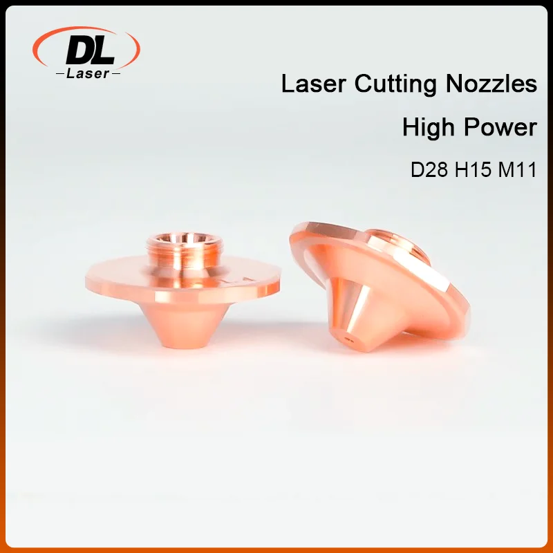 High Power D28 Single Layer Copper Nozzles Black King Kong Laser Nozzles for Precitec Bodor High Speed Rapid Cutting