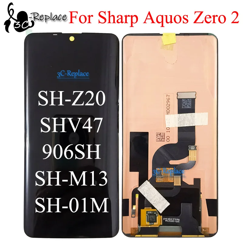 OLED Black 6.4 Inch For Sharp Aquos Zero 2 Zero2 SH-Z20 SHV47