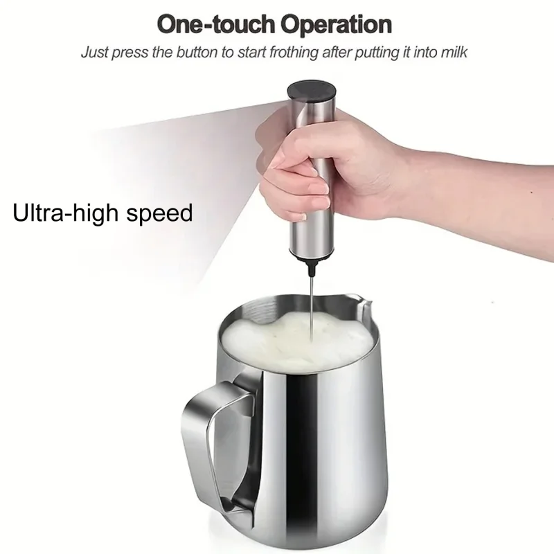 2026 NEW HOT Stainless Steel High-Speed Milk Frother Coffee Frother Multi-Purpose suitable for Coffee Households And Baking Use