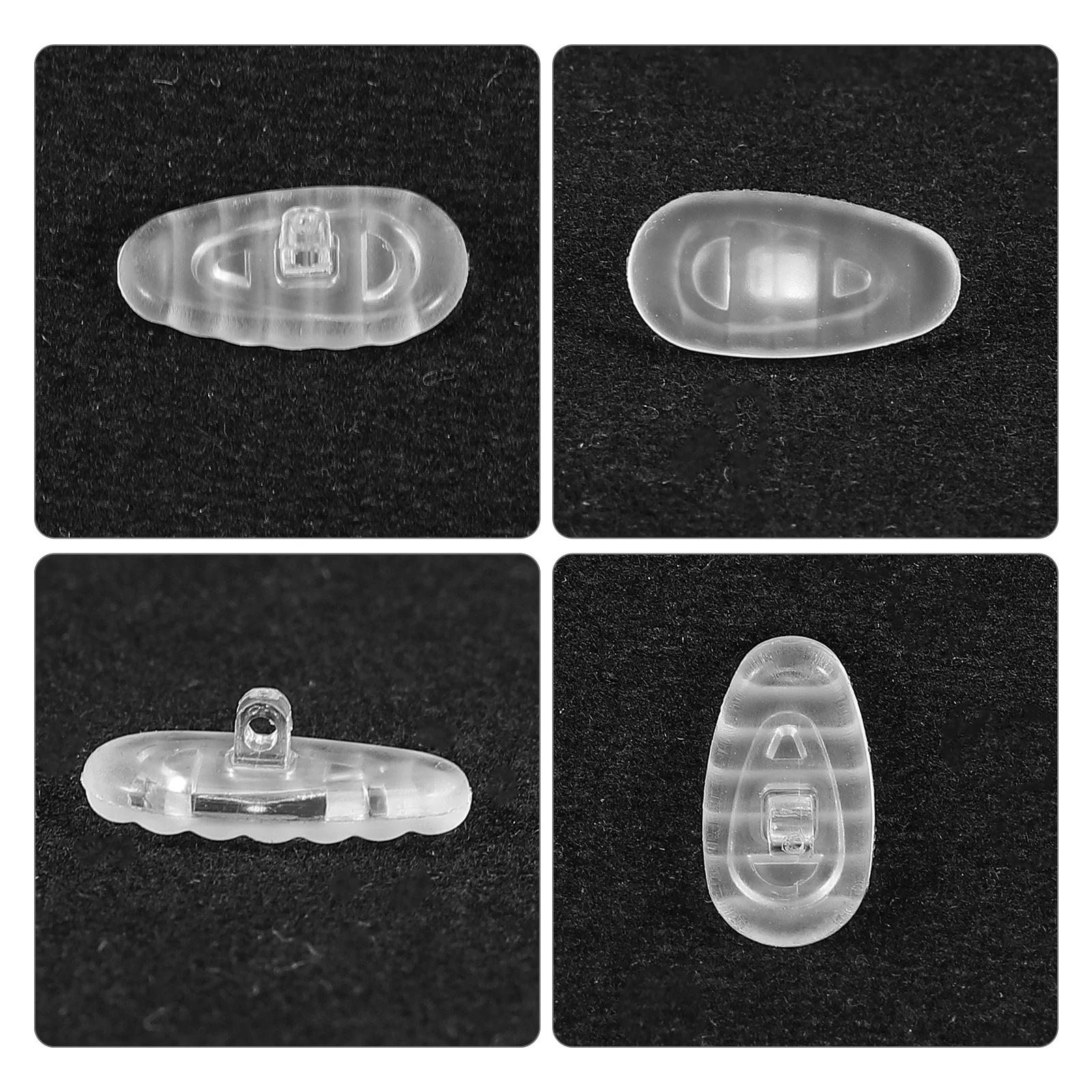 

20 Pairs Cushion Silicone Nose Pads Glasses Bridge Silica Gel Soft for Spectacles