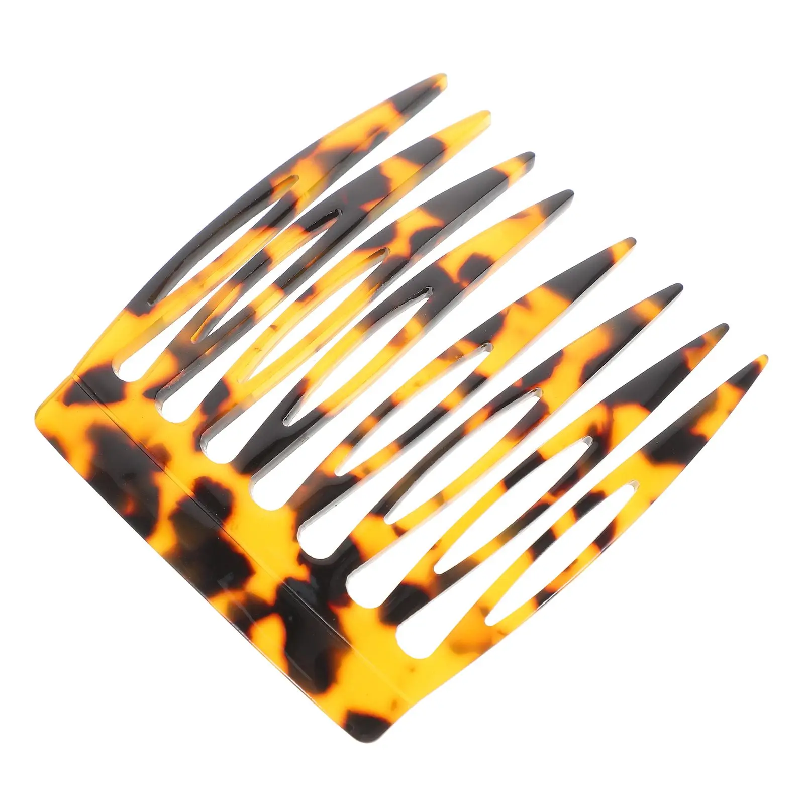 

Acetate Hair Comb Slides for Women Side Decorative Small French Combs Retro Leopard Non Damaging Hair Lightweight Comfortable