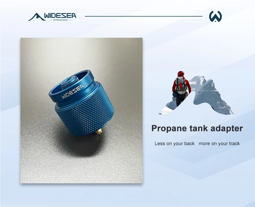 Outdoor-Camping-Propan-Tank-Adapter, Aluminium, integrierte auslaufsichere Gummidichtung, langlebiges, rutschfestes Design, unverzichtbare Outdoor-Produkte – Detail 6