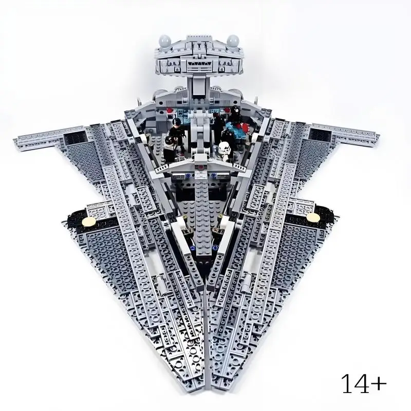 MINISO en stock 1555 Uds 75394 Imperial MOC destructor de estrellas bloques de construcción Spce Wars modelo ladrillos juguetes para niños regalos de navidad