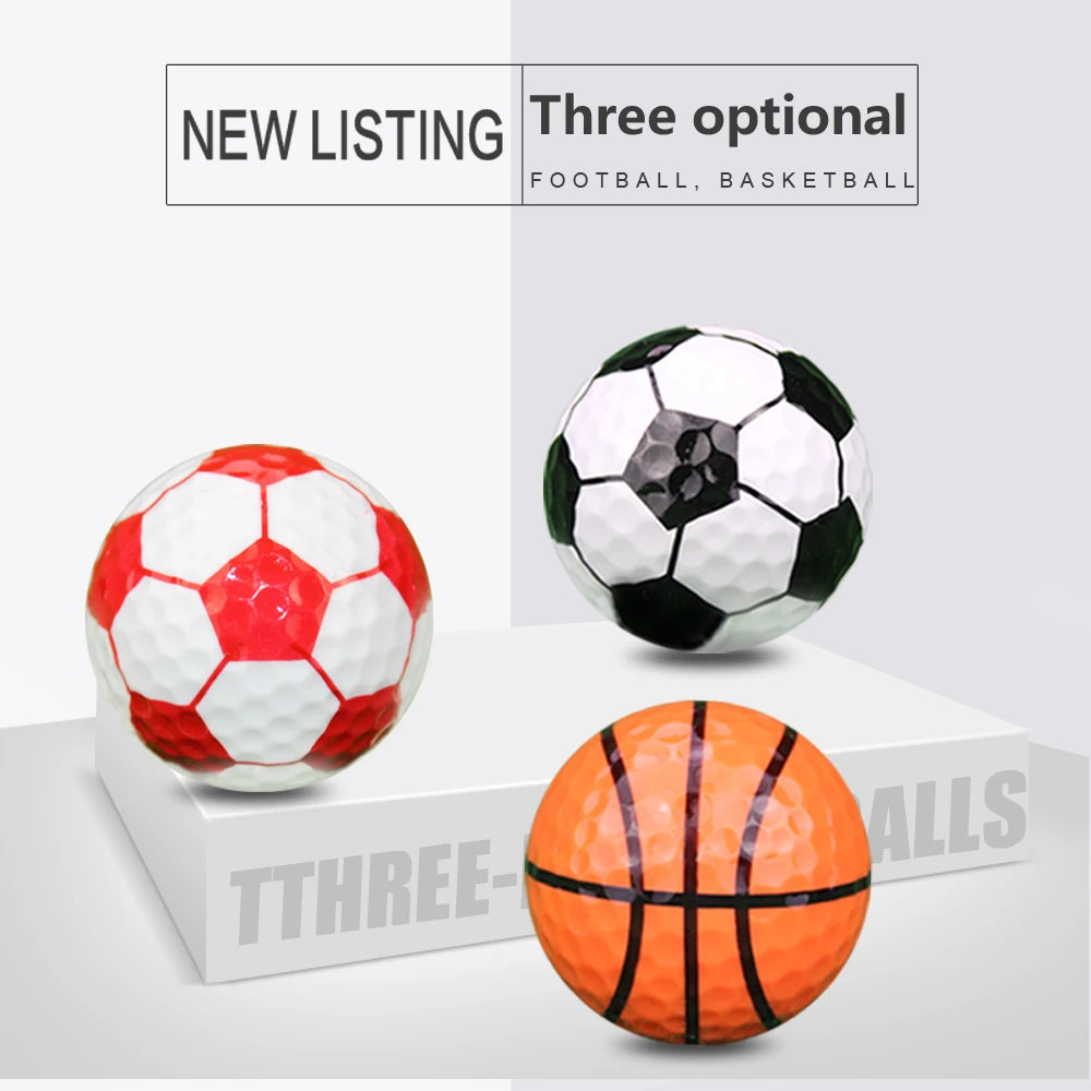 10PcsLot 42.7mm Football Basketball Golf Practice Balls Synthetic Rubber Golf Balls Golf Gift Ball Golfer Accessories