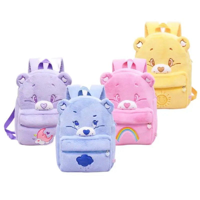 

Рюкзак с мультяшными медведями, мягкие игрушки, Радужный медведь, плюшевая школьная сумка большой емкости, дорожный рюкзак, подарки на день рождения, Рождество