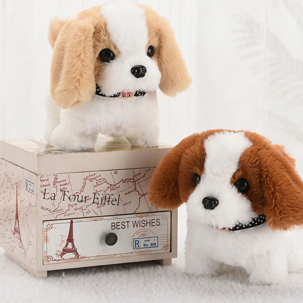 

Интерактивная электрическая собака, которая ходит и лает, для детей и малышей, развивает воображение и навыки общения, подарок на день рождения или Рождество, для дома