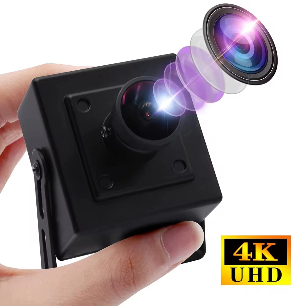 

ELP 4K 30fps Webcam 3840x2160 Fisheye USB Camera with Metal Case IMX317 CMOS Industrial Camera for Desktop Laptop PC Computer