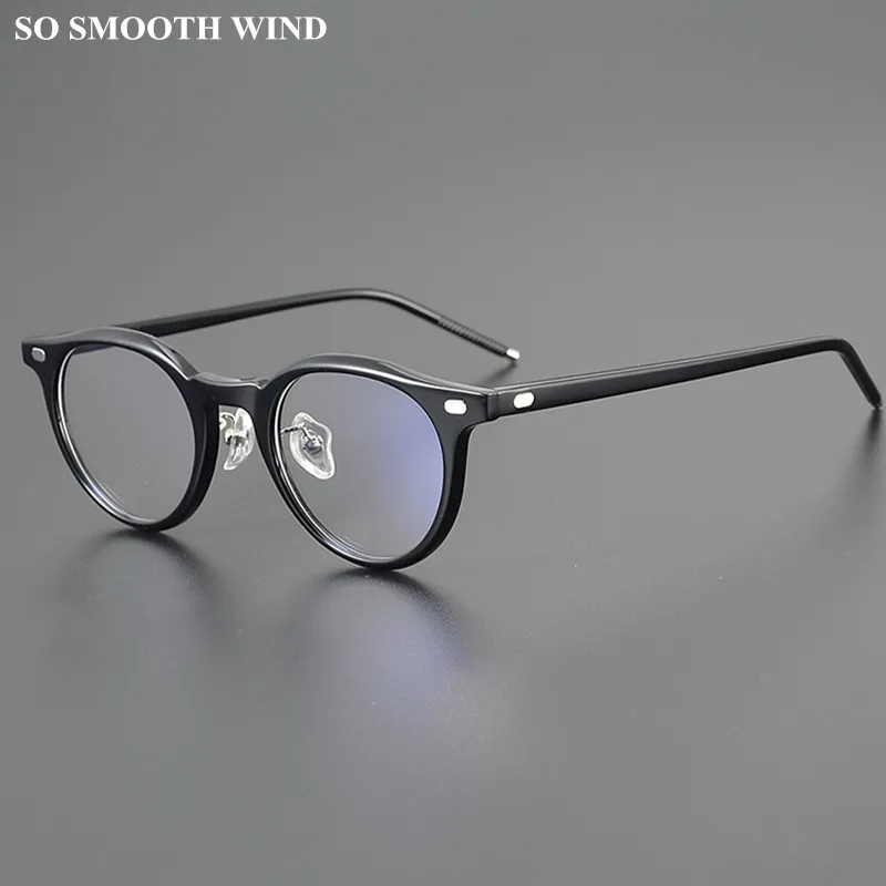 

Handmade Acetate Round Glasses Frame Men Retro Myopia Prescription Eyeglasses Spectacles for Women Optical Lenses Eyewear Oculos