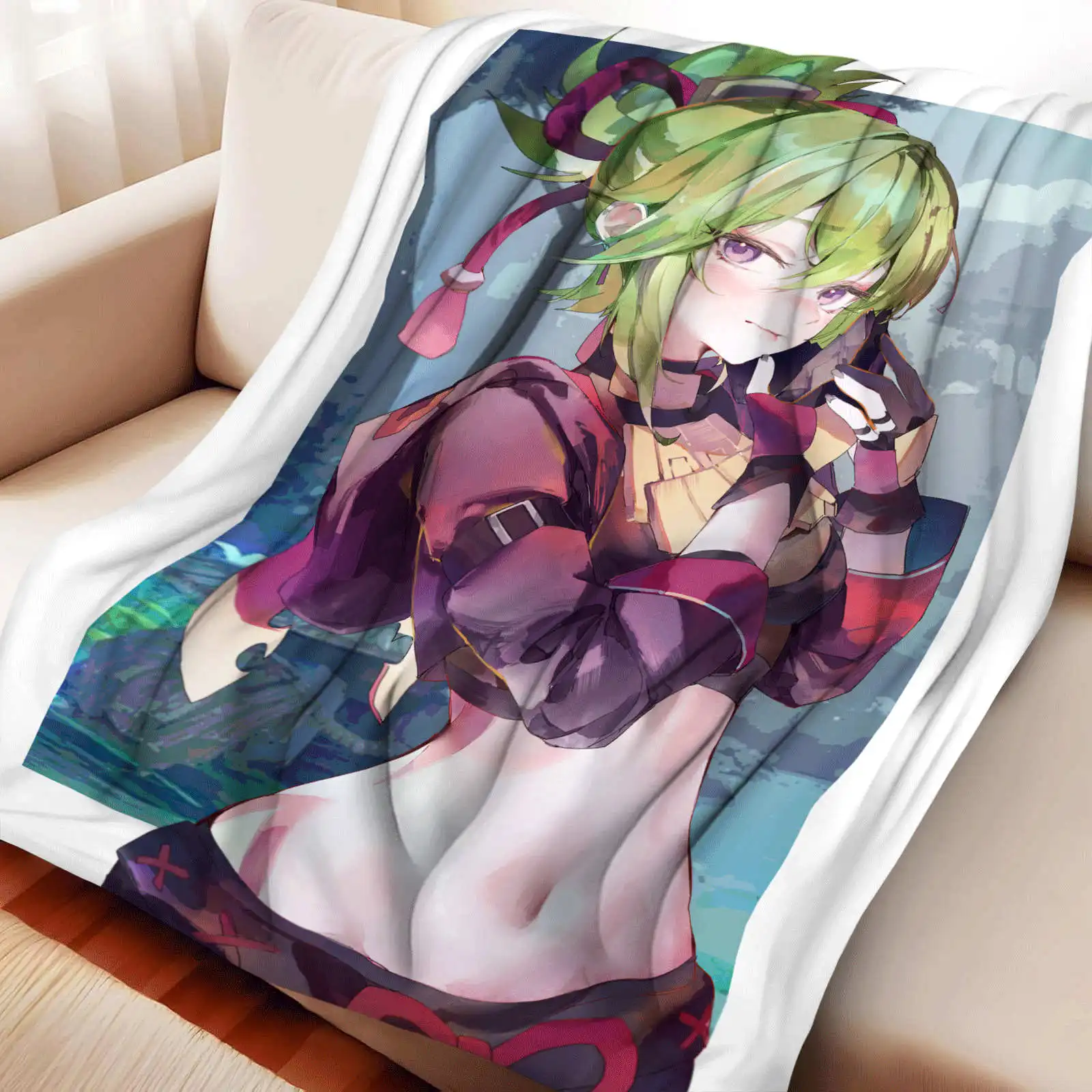 Genshin Impact Jiuqiren flannel blanket personalized soft blanket birthday gift Christmas cartoon blanket