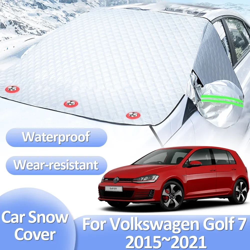 

Car Snow Covers for Volkswagen VW Golf 7 MK7 GTE GTD GTI 2015~2021 Winter Windshield Ice Protecti Anti-Frost Exterior Accessorie