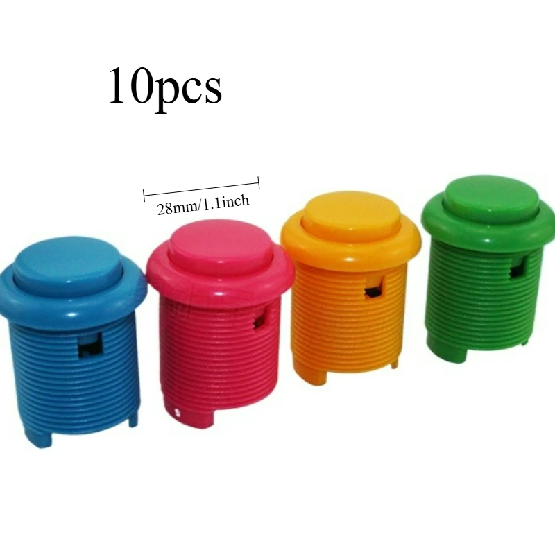 

10pcs Moonlight Treasure Box Arcade Button 28# Large Size Joystick Fighting Button Plug and Play Game Accessories