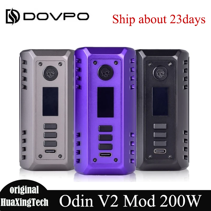Original DOVPO Odin V2 200W Box Mod Vape Support Dual 18650/27100 Battery(no) 510 Thread Electronic Cigarette Vaporizer