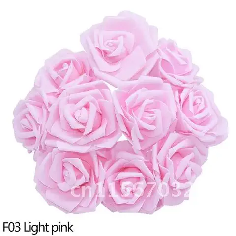 30pcs Foam Rose Bouquet 8cm Multicolor Artificial Flower For DIY Bridal Flower Wreath Wedding Decoration Home Flower Decorative