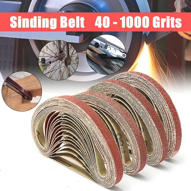 50 Stück/Set 13*457MM Schleifbänder 40-1000 Körnung Schleifpapier Schleifband für Schleifer Holz Metall Schleifen Polieren